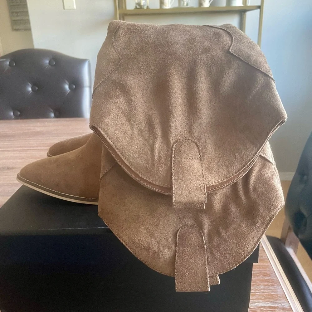 LASSO WESTERN BOOT CAMEL-8.5 - Picture 7 of 16
